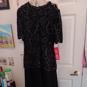 Black beaded dress